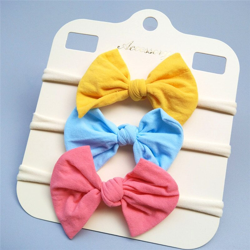 Elastic Baby Headband Set (3 Pcs)